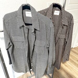 Women’s Abercrombie and Fitch Front Pocket Flannel shirts. Size Large.